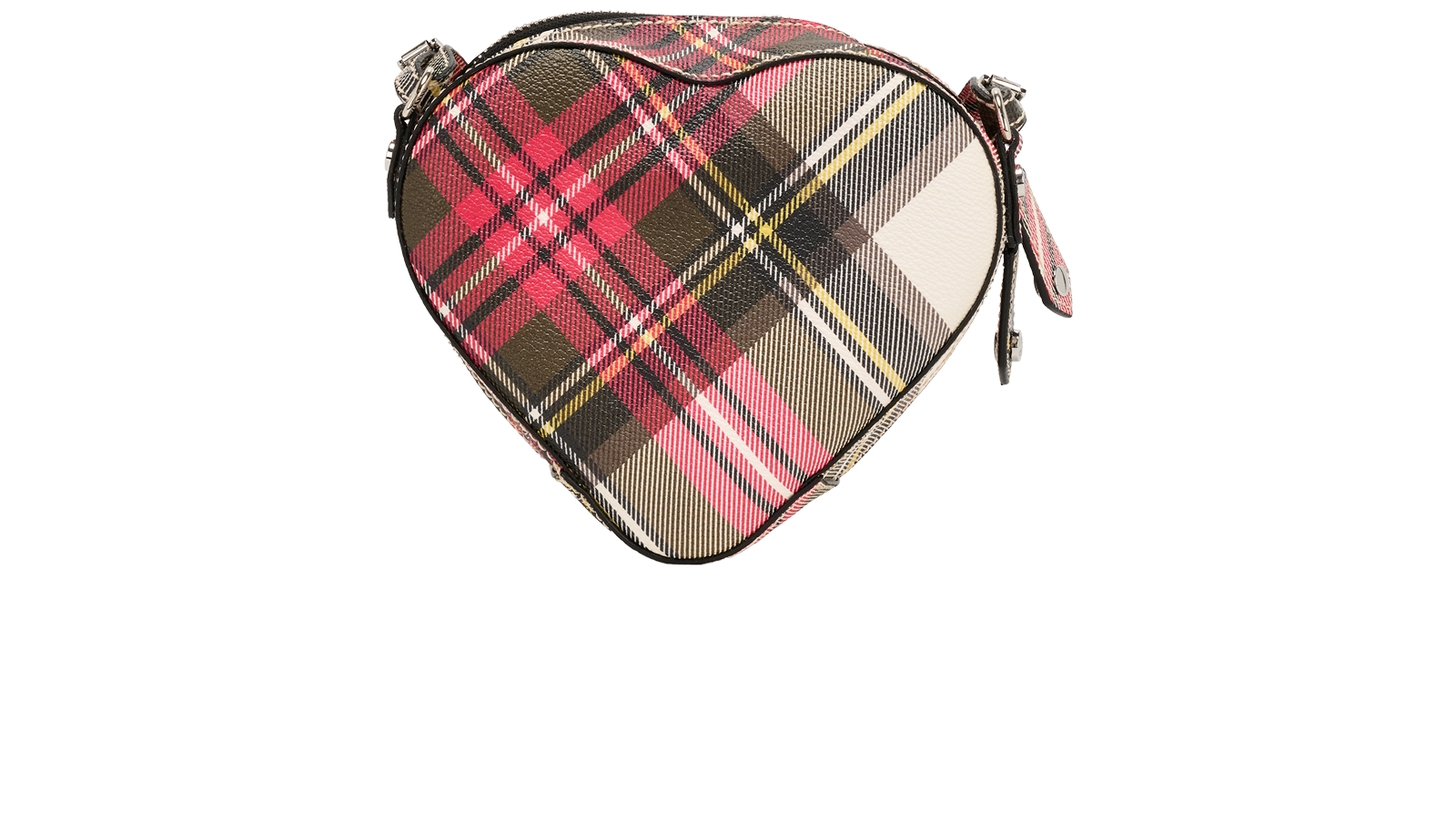 Derby Heart, &pound;250, Handbags, Cream/Red, Canvas, Back view